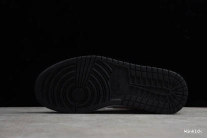 Patent Jordan 1 Air Black White Gold Mid 852542-007 0825